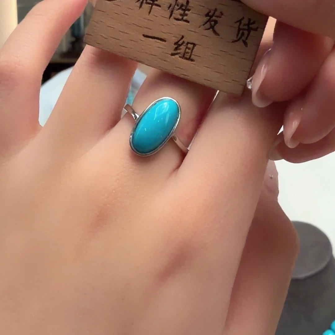 绿松石银S925镶嵌颈饰