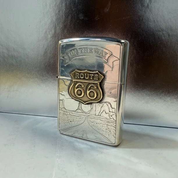 Zippo打火机纯银常规66号公路DYJ1