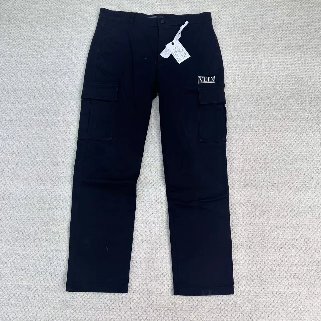 99新 maje 胶牌Logo水洗做旧工装休闲裤 50码 ys001949