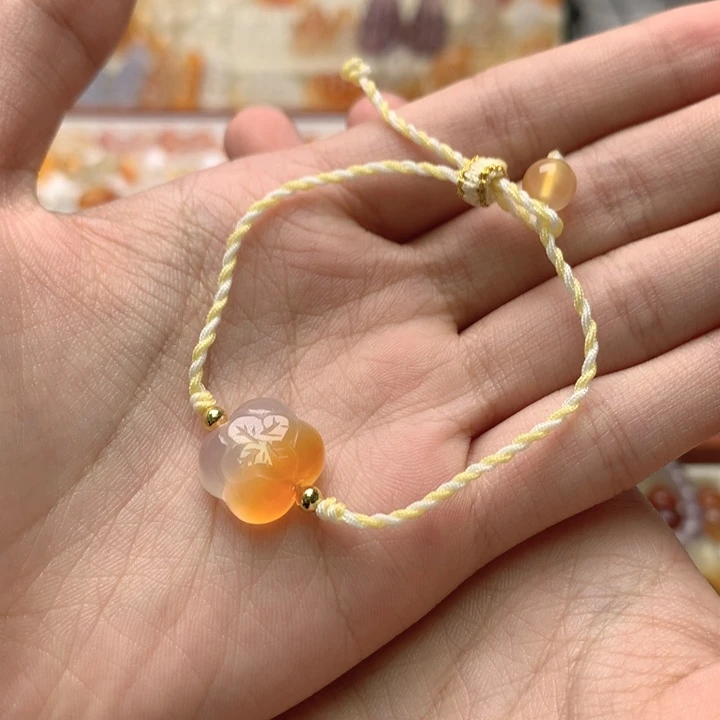 玛瑙/玉髓未镶嵌玛瑙狮子手绳