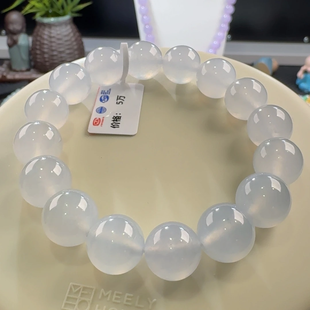 翡翠手链未镶嵌大白单圈卡13