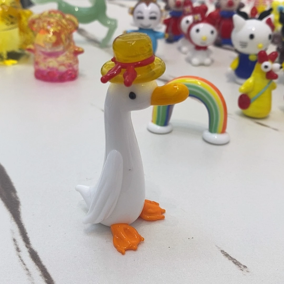 全品手工琉璃白鹅