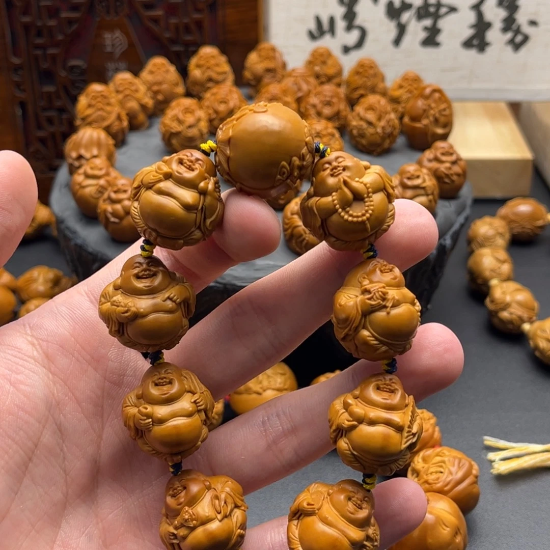 沈***盖手串/手链橄榄核弥勒