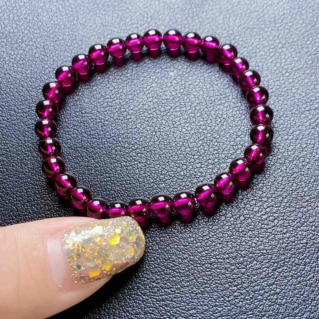 石榴石手链未镶嵌用****06.0单圈毕业级