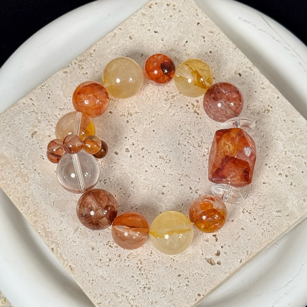 手链 【赤焰流光】璨光初秋胶花设计款