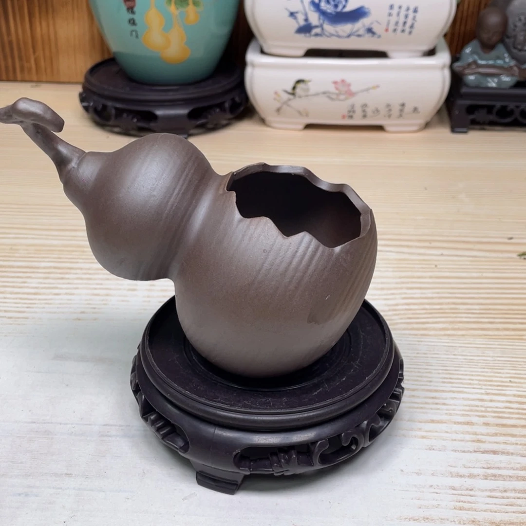 紫砂花盆陶瓷艺术花盆陶瓷