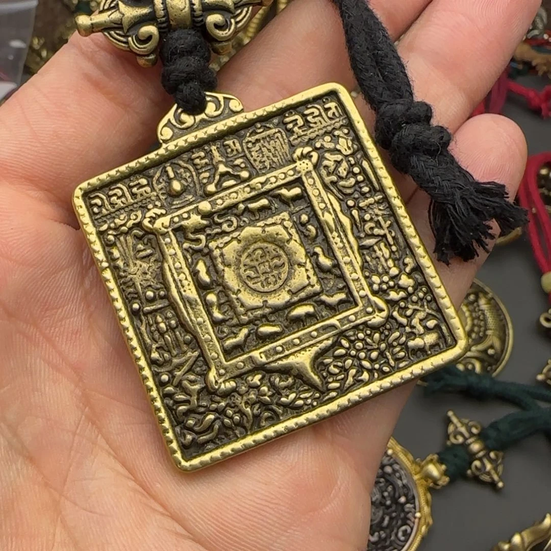 老铜九宫牌吊坠喜欢的来