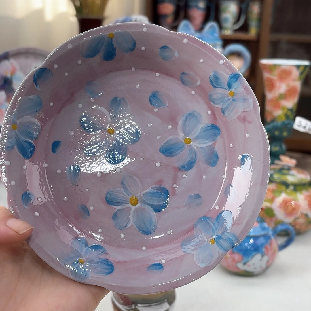 景德镇手绘高温釉下彩陶瓷茶具