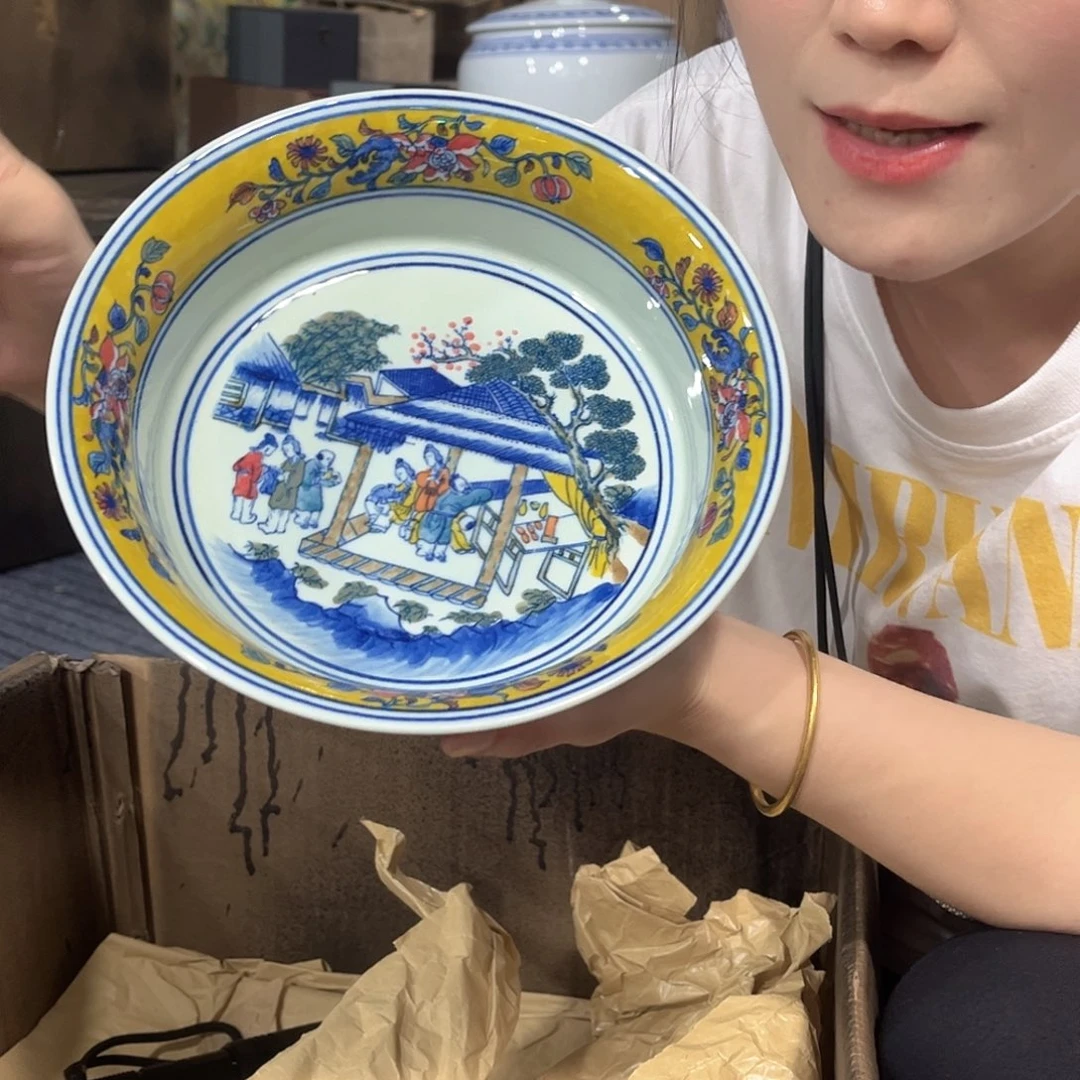 摆件////景德镇陶瓷器。绿。
