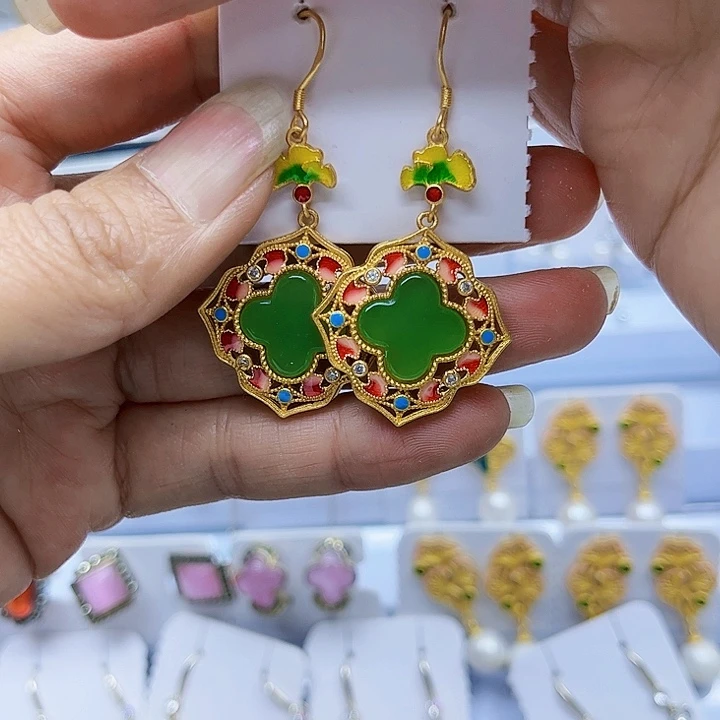 淡水珍珠胸饰银S925镶嵌