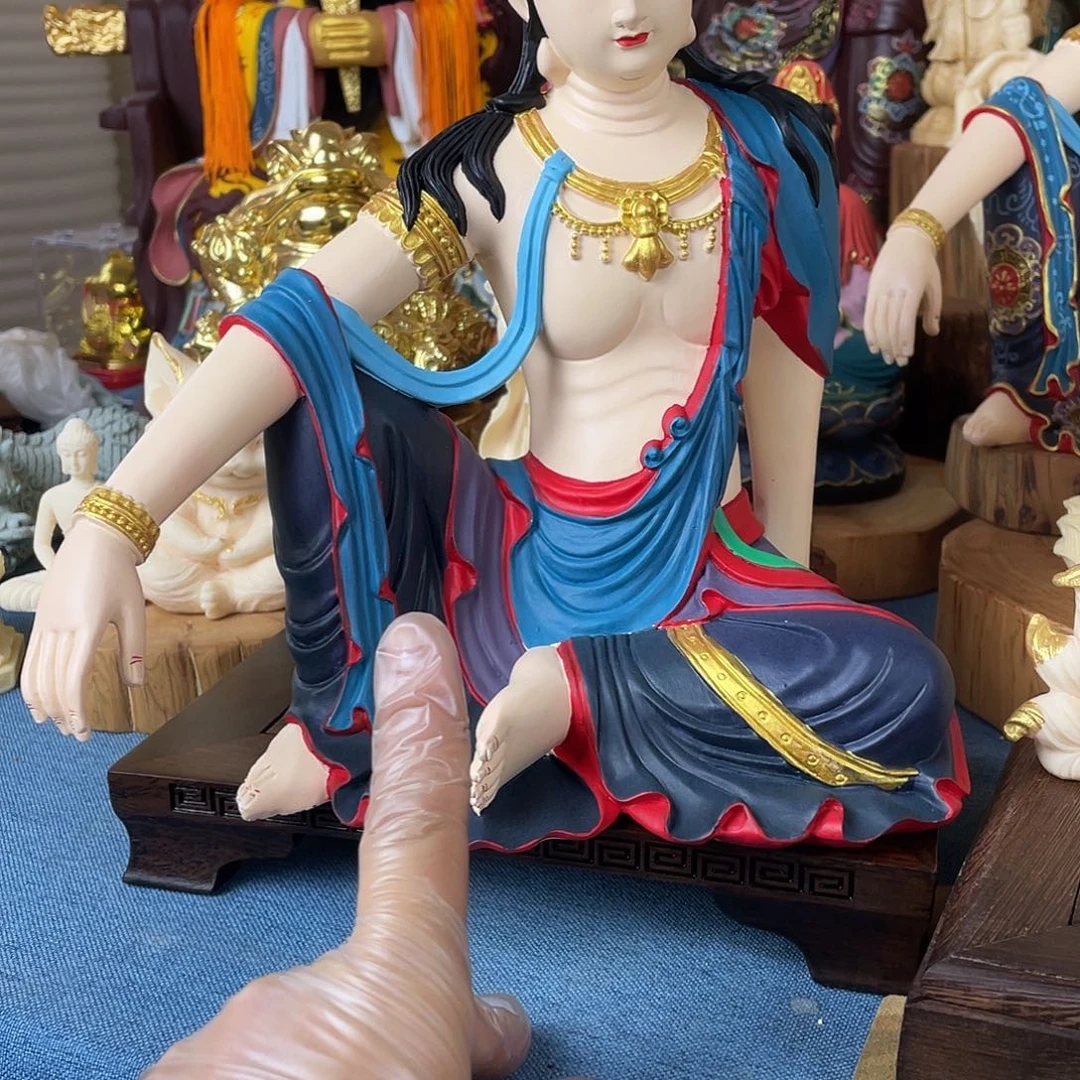 妙***光石材自在观音摆件30