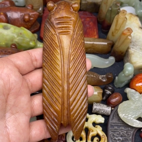 蛇纹石玉未镶嵌颈饰76