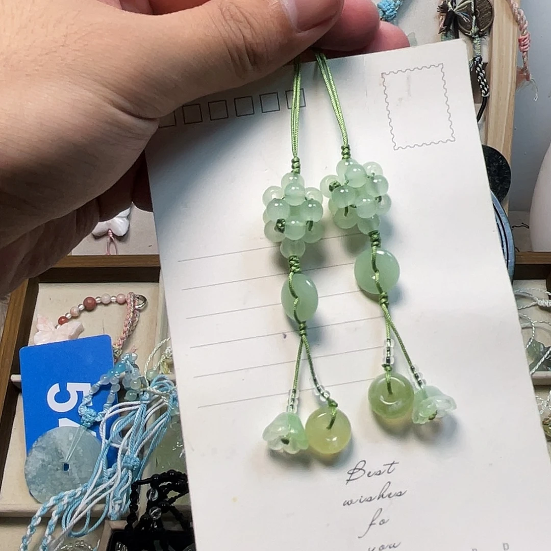 蛇纹石玉合金颈饰
