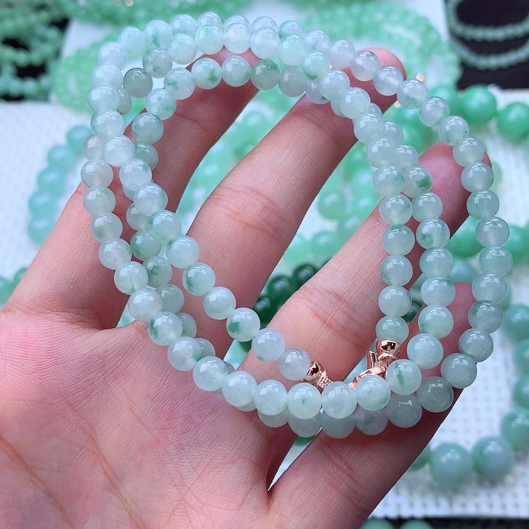 翡翠未镶嵌毛衣链