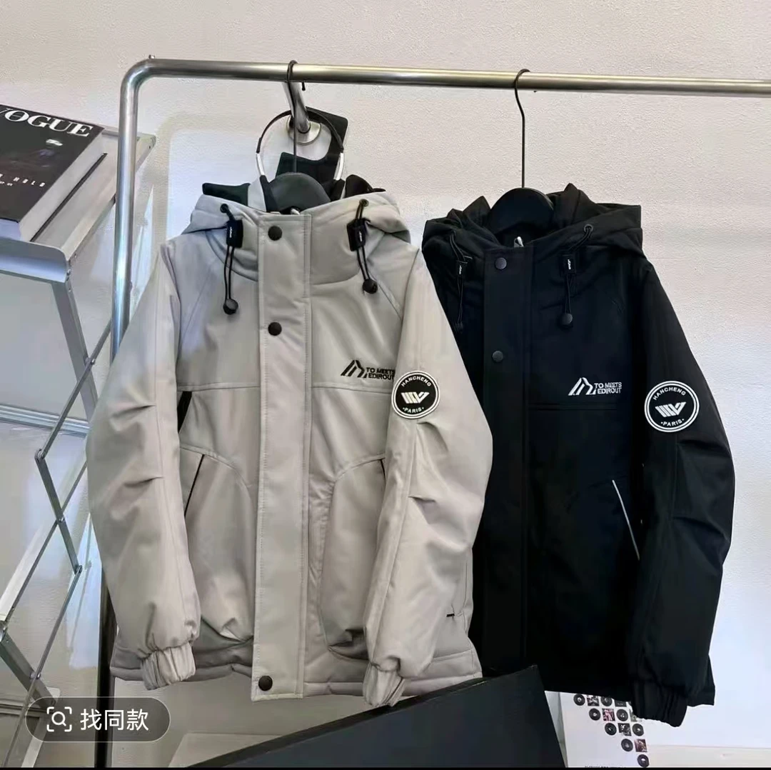 雪山款男童棉服秋冬工装棒球棉服2025新款儿童男孩加厚棉衣