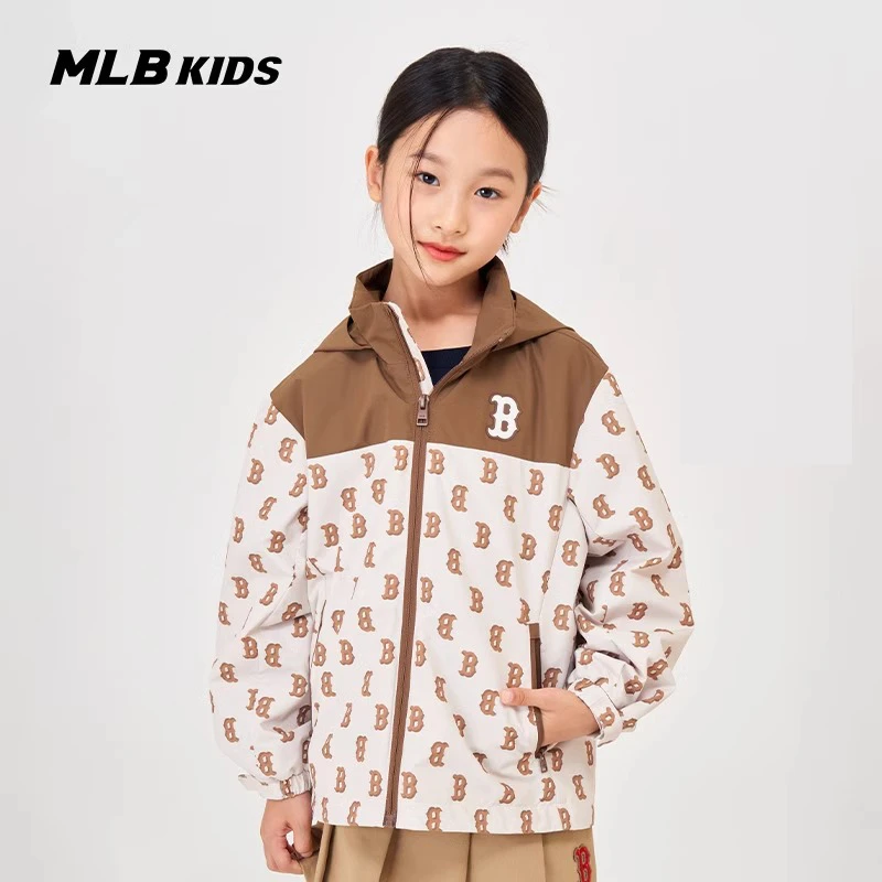 MLB【商场同款】儿童外套百搭防风连帽童装25新7AWJM0144