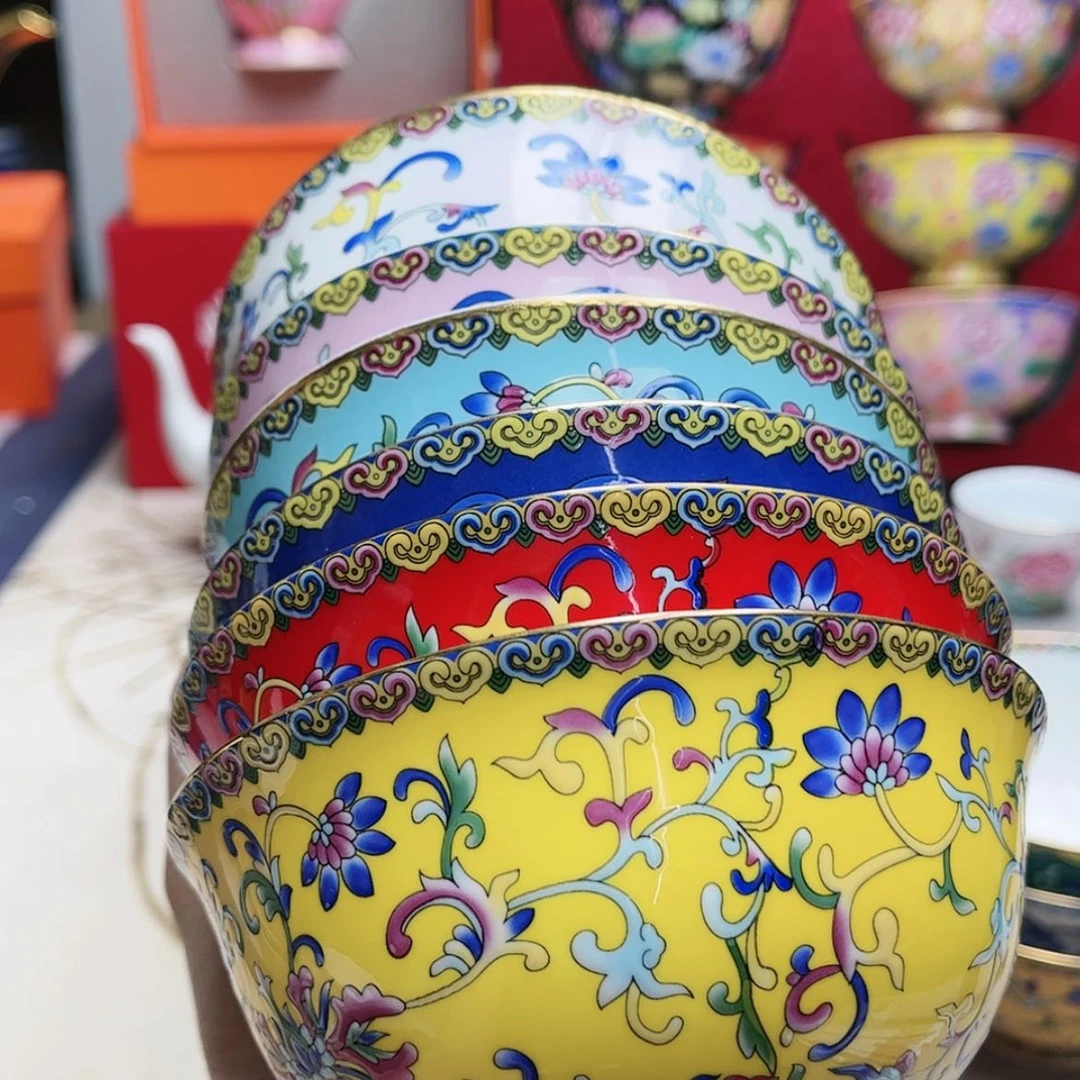 【闪购商品】珐琅4.5寸6个………………