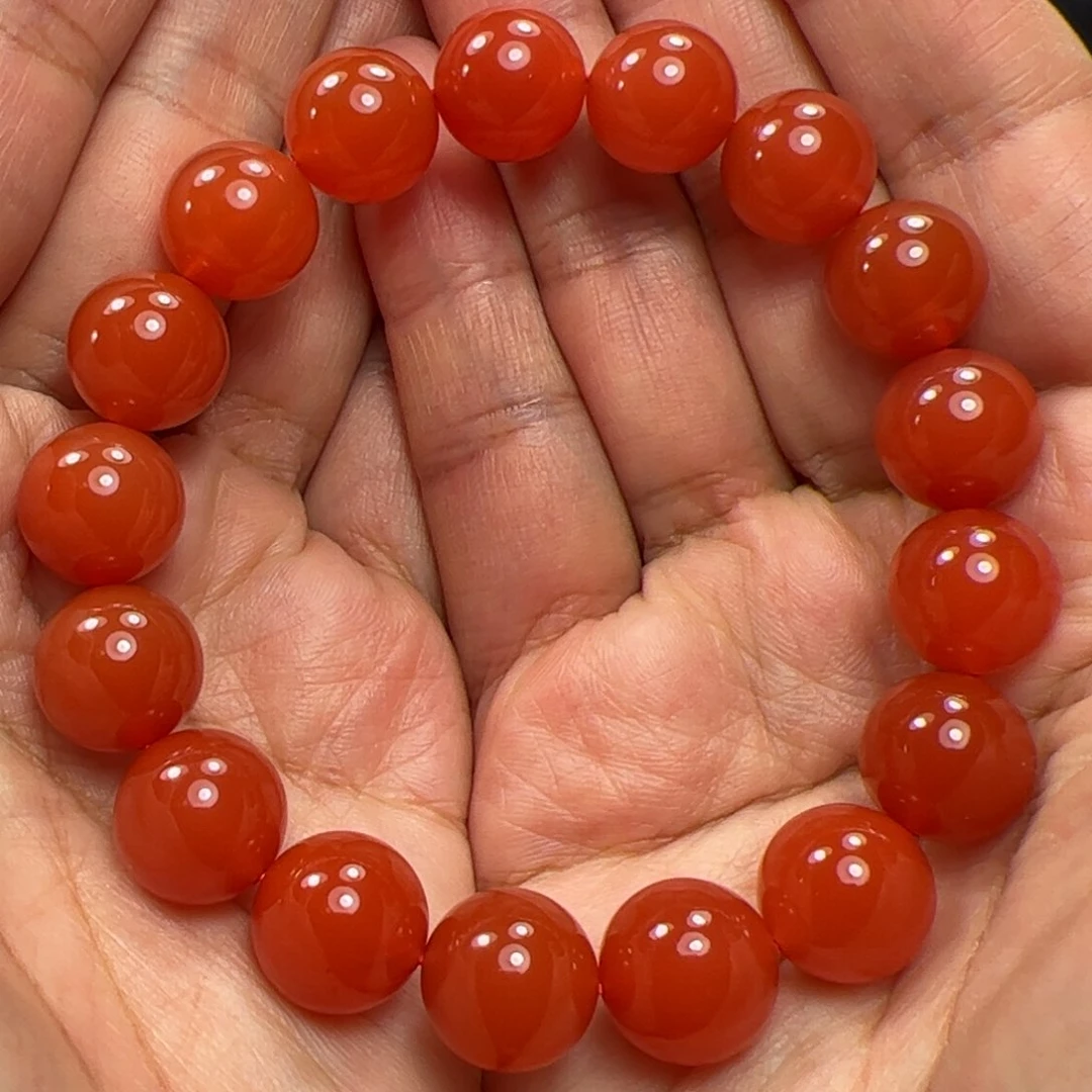 南红玛瑙珠子未镶嵌顾*