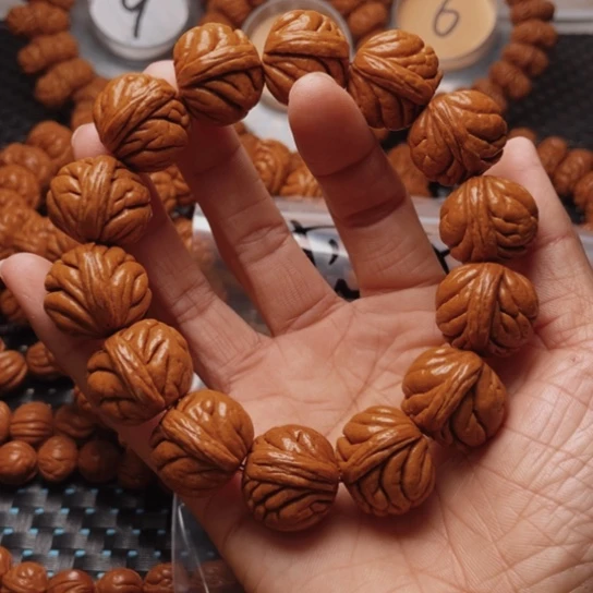 桃核手串龙纹桃核