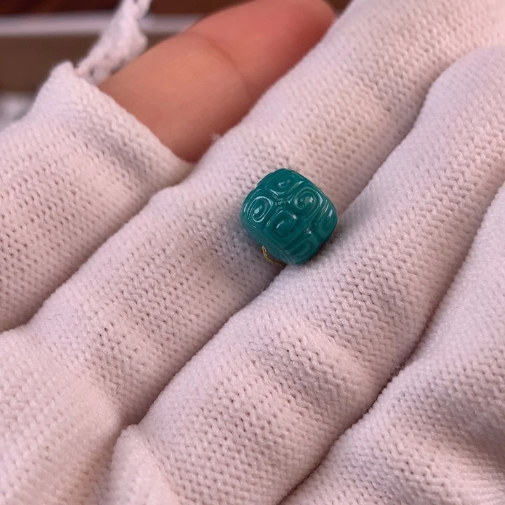 绿松石未镶嵌配饰蓥9.3*8.2