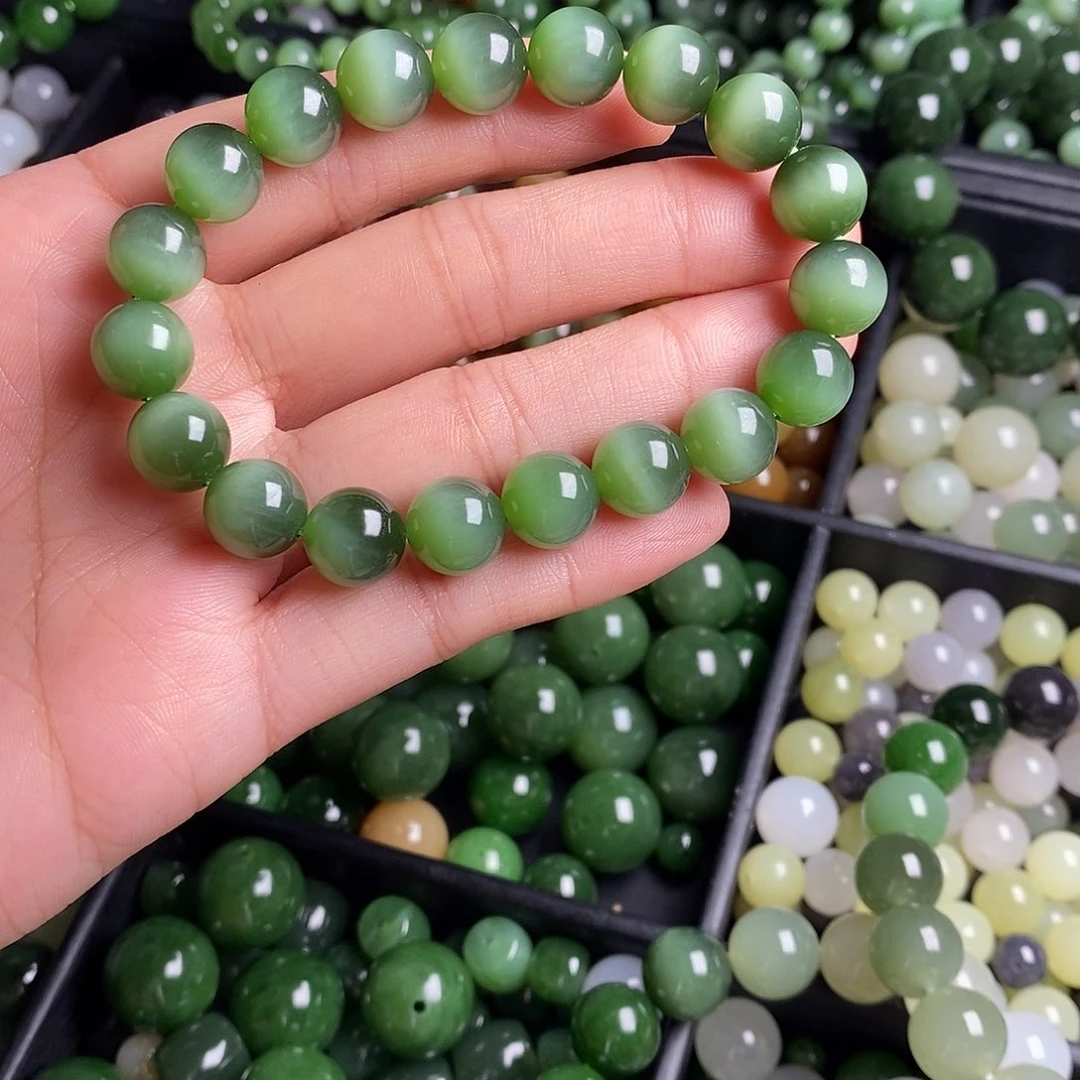 未镶嵌和田玉（碧玉）珠宝半成品