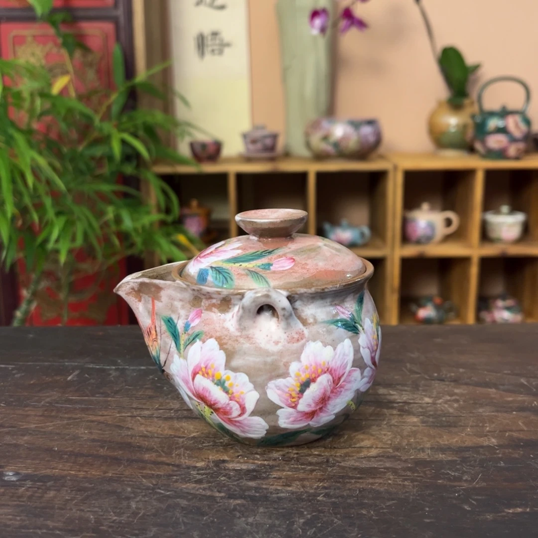 柴烧手工手绘陶瓷