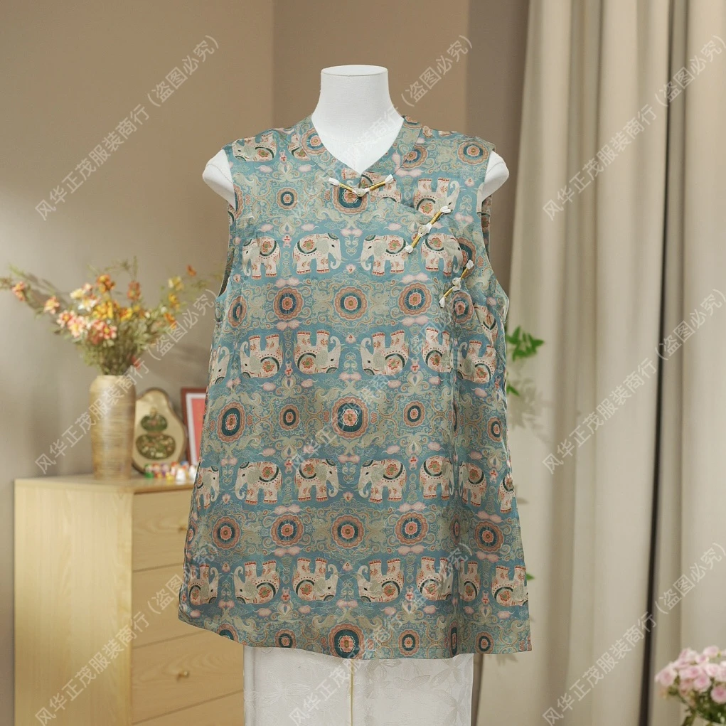 【3635】万象更新 2025-新中式国风重工立体提花春款无袖气质背心