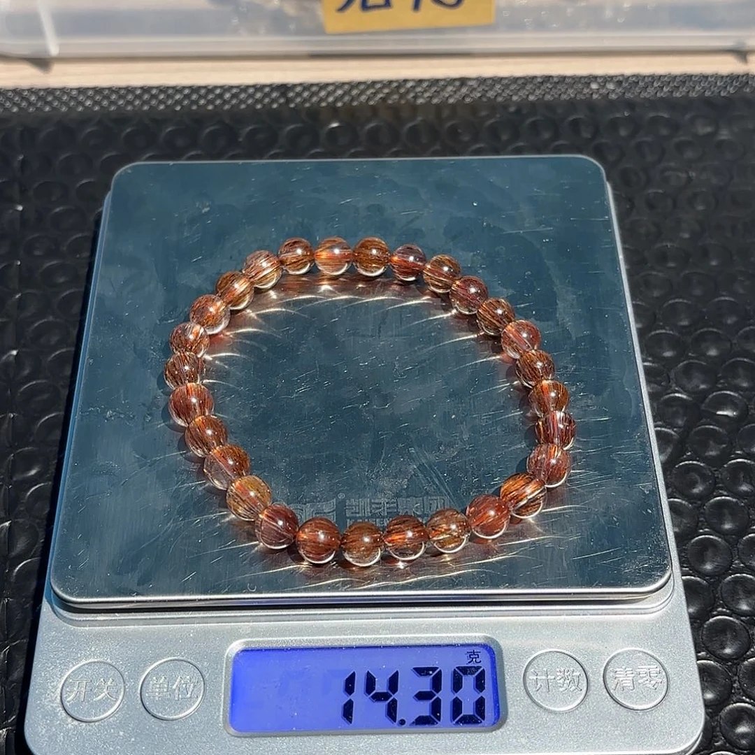 天然红铜发尺寸7mm+