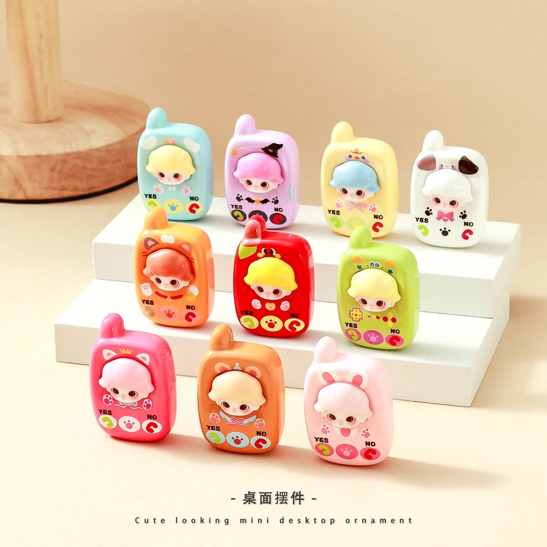 【直播拆】dm手机10款 手工diy可爱摆件 默认微瑕网红创意少女治愈