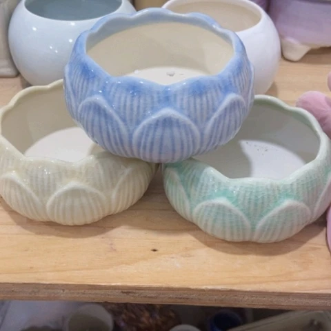 红陶陶瓷多肉花盆