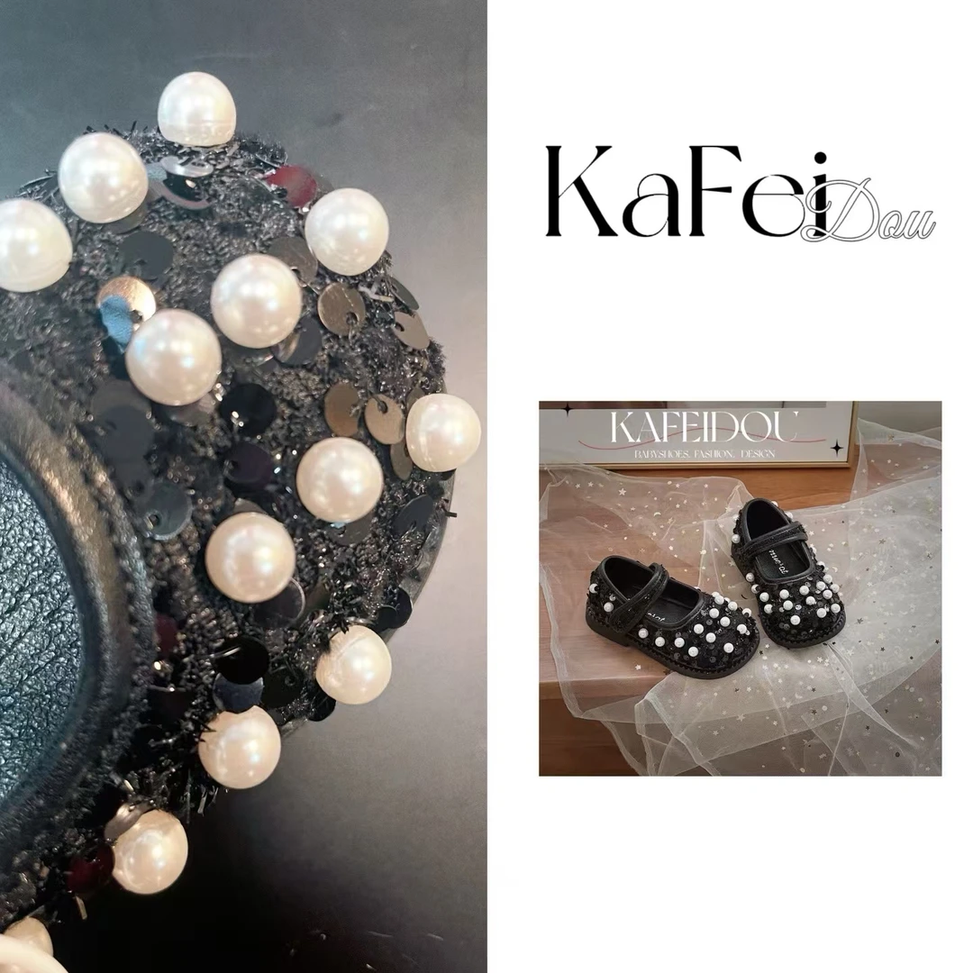 咖啡豆- |软萌月光|新款纯洁雪花时尚防滑女宝公主鞋10137