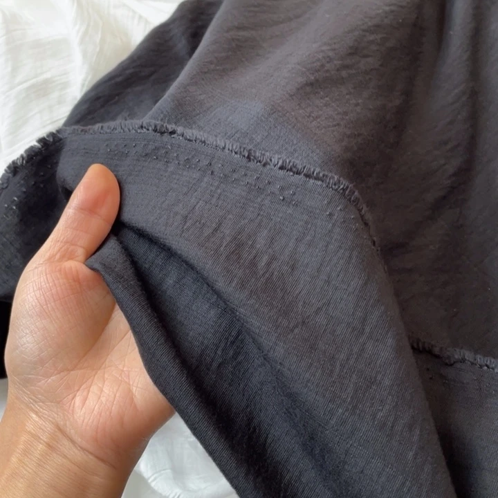 天丝（莱赛尔纤维）黑色棉麻2米