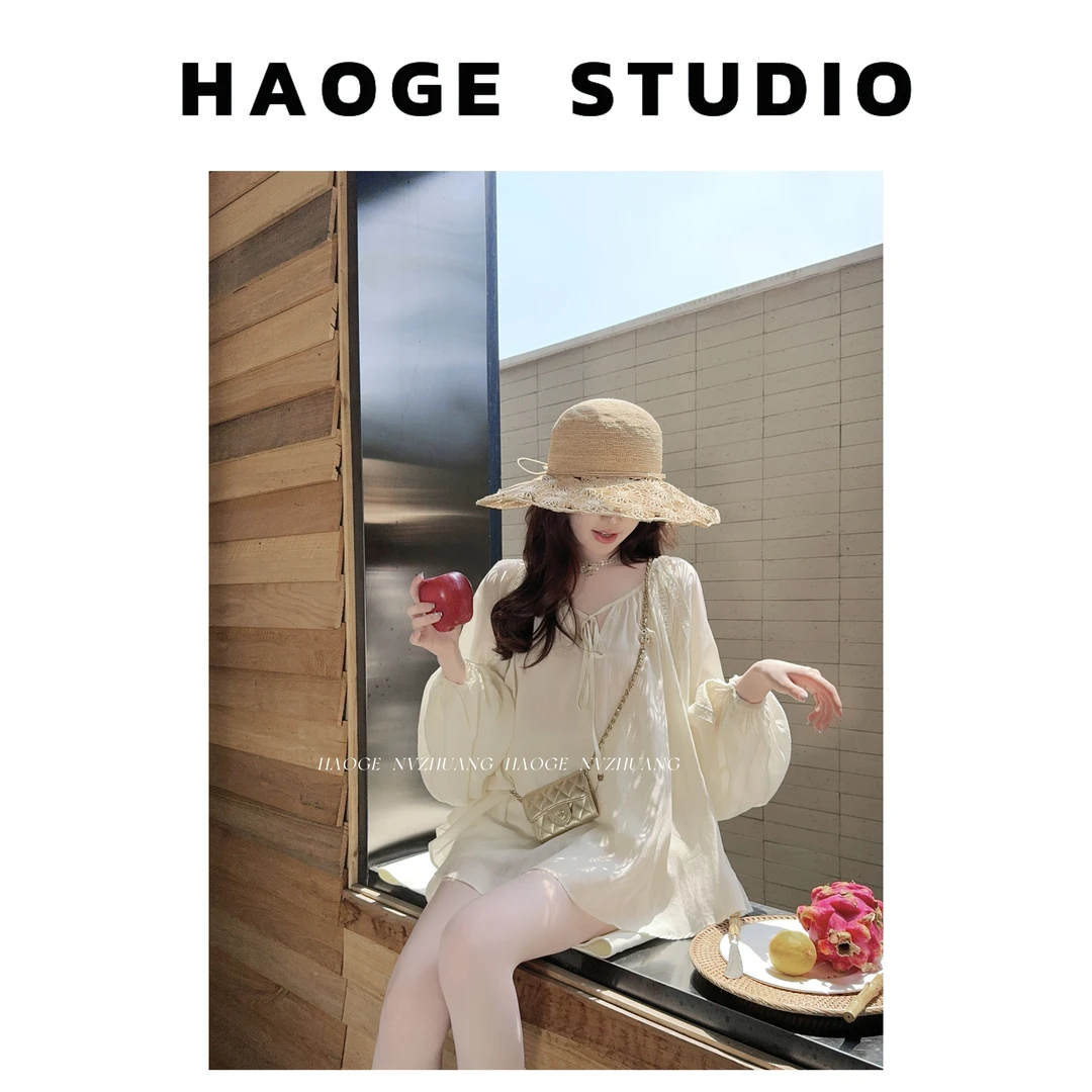 浩哥严选●落日香槟C5TZ4107A上衣+短裤预网红时尚温柔小众休闲款