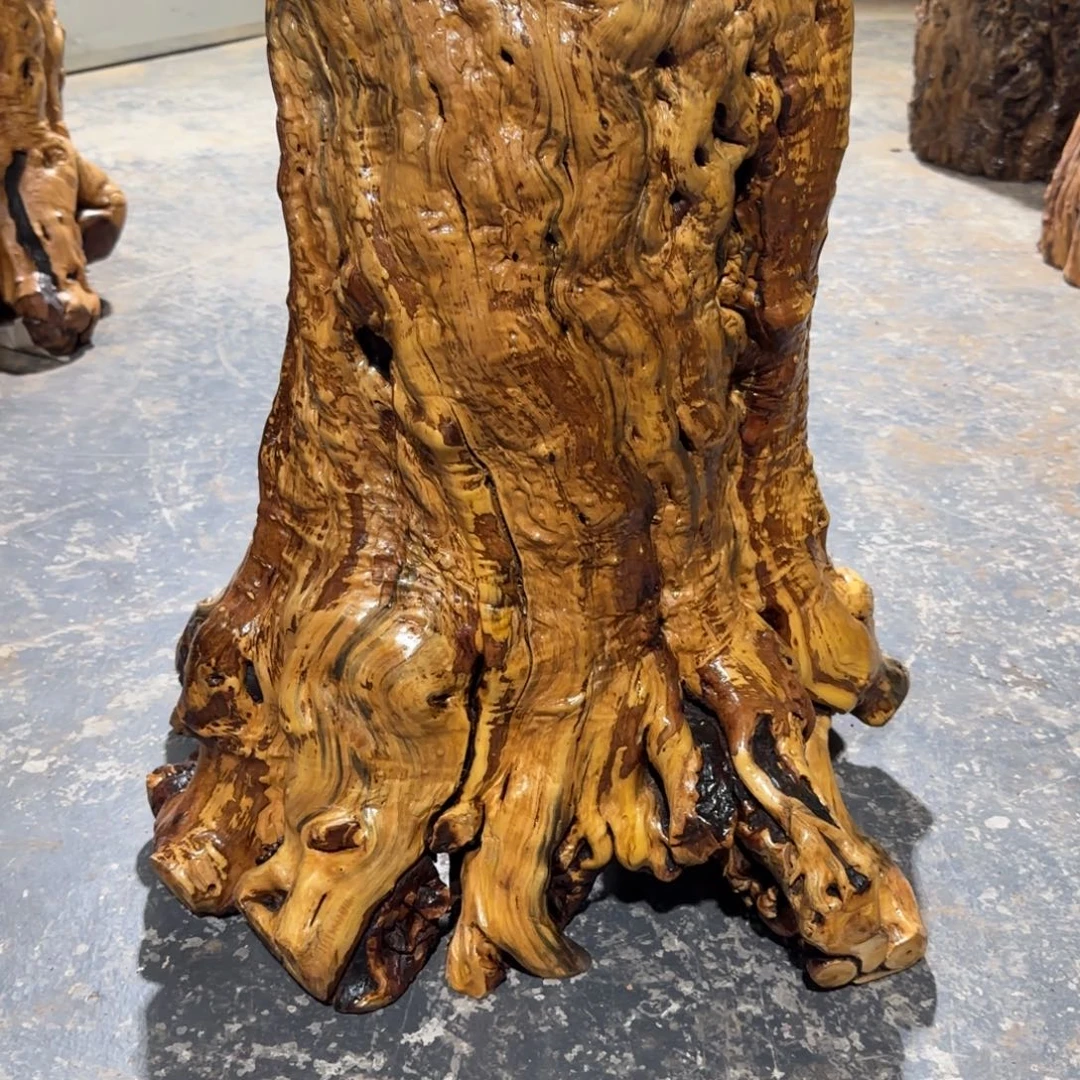 阿***不龙纹鸡心枣木手工艺品