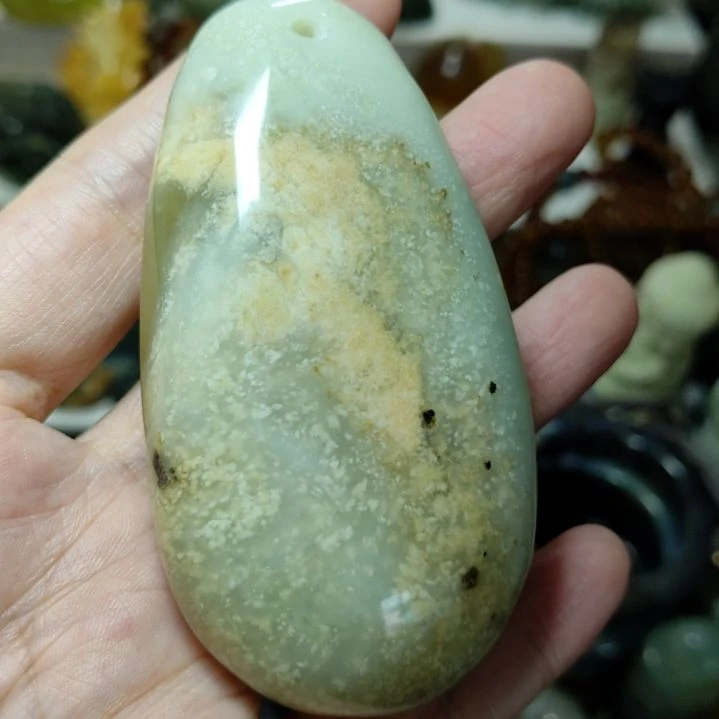 未镶嵌岫玉手把件