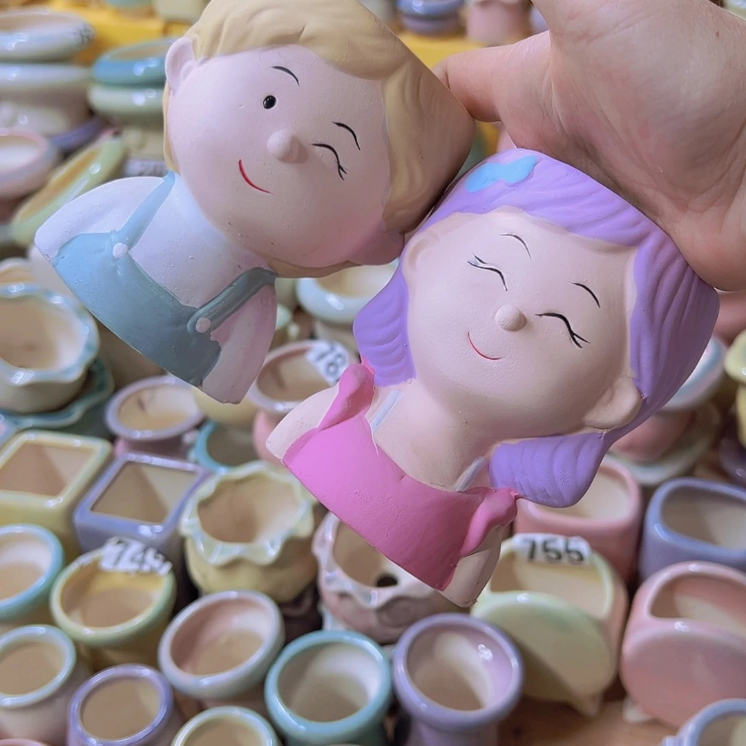 陶瓷花盆当场满12包邮