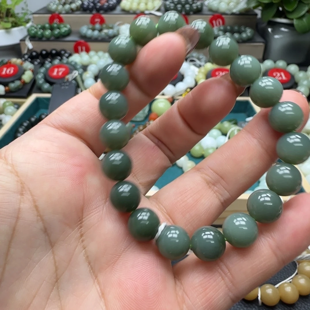 和田玉未镶嵌手链10