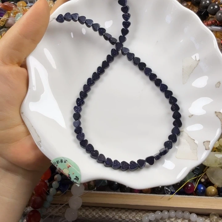 查罗石合金散珠卡6爱心一条