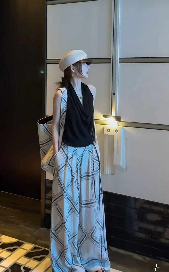 Coriander香菜 夏季新款设计感休闲裤6888110