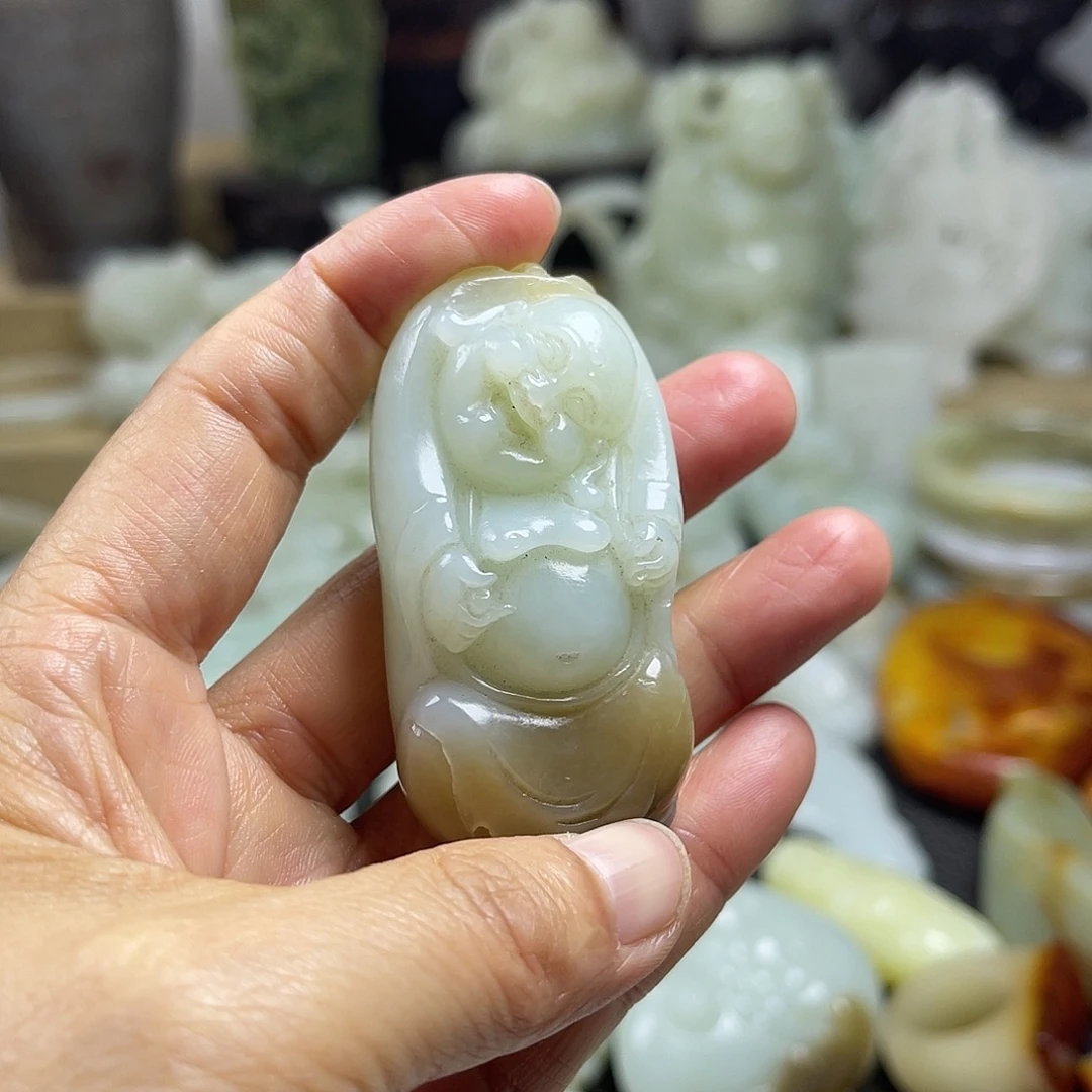 和田玉（糖玉）未镶嵌挂件