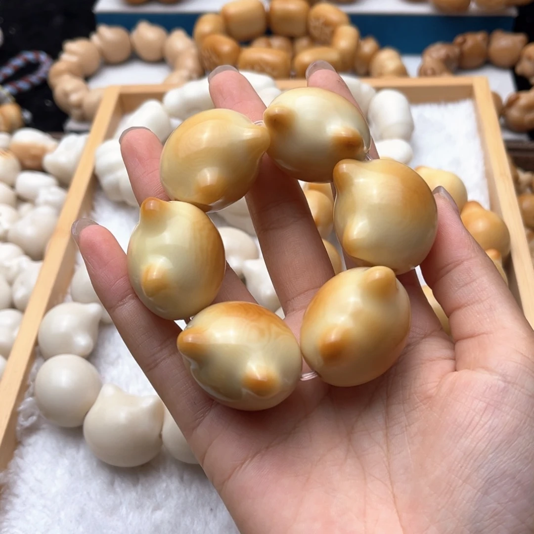 吊坠菩提根/象牙果卡3132猫猫头