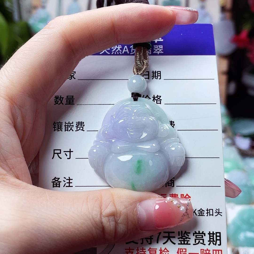 翡翠未镶嵌颈饰佛公30