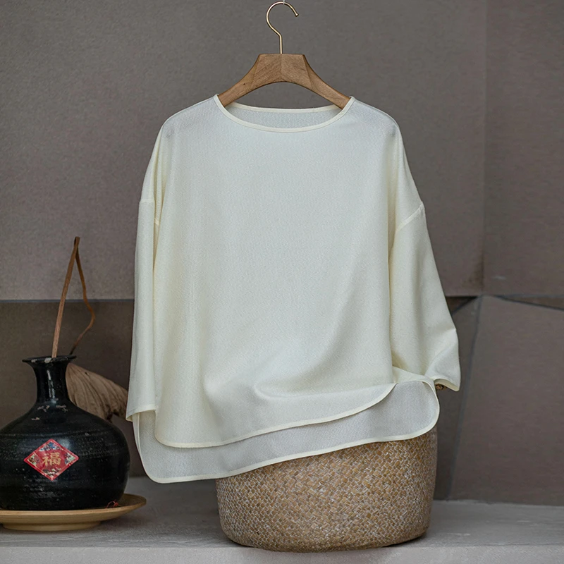 youyuansu/幽元素原创女装休闲百搭宽松套头上衣