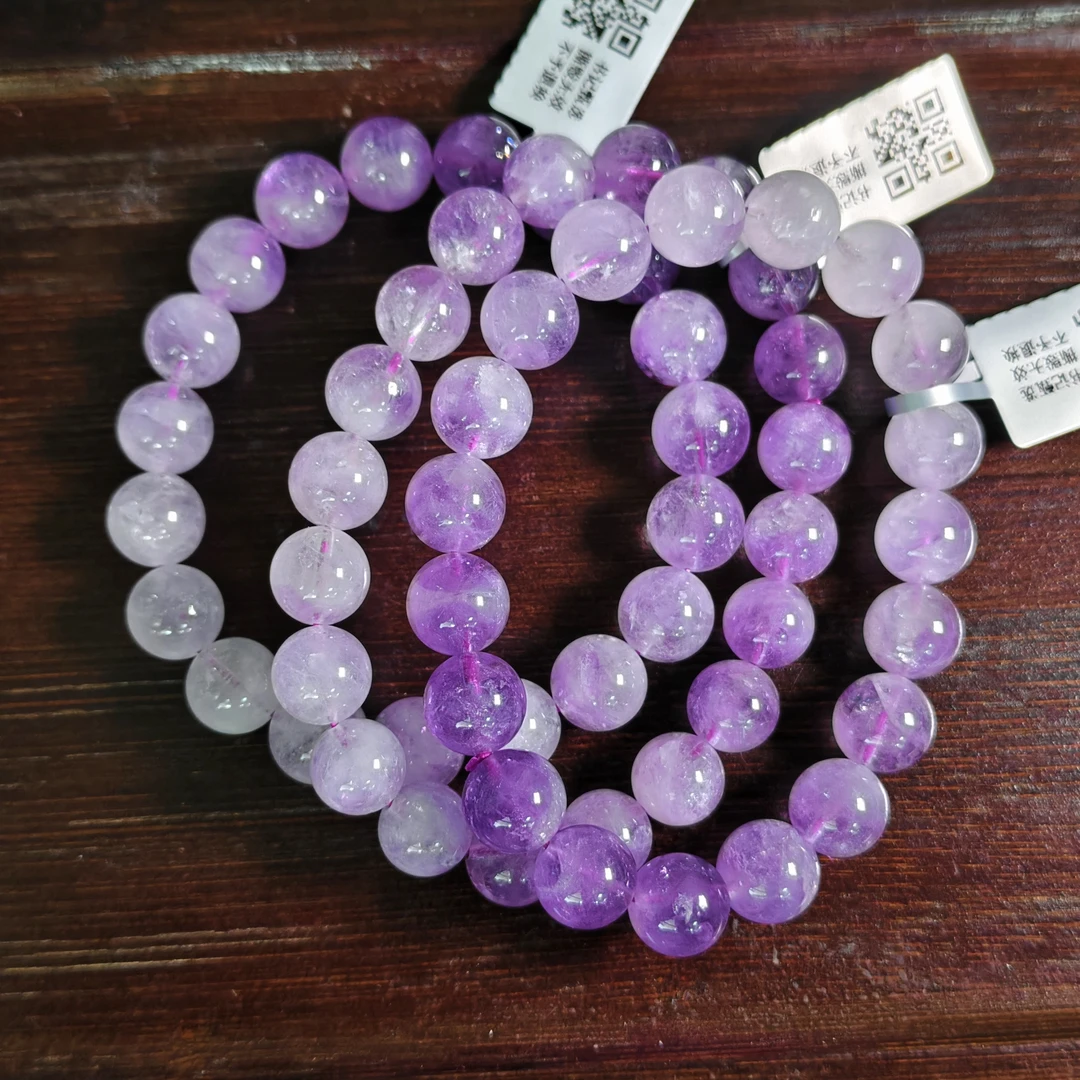 【书记甄选】渐变薰衣草单圈手链 多样性发一件 约10mm 6834CK