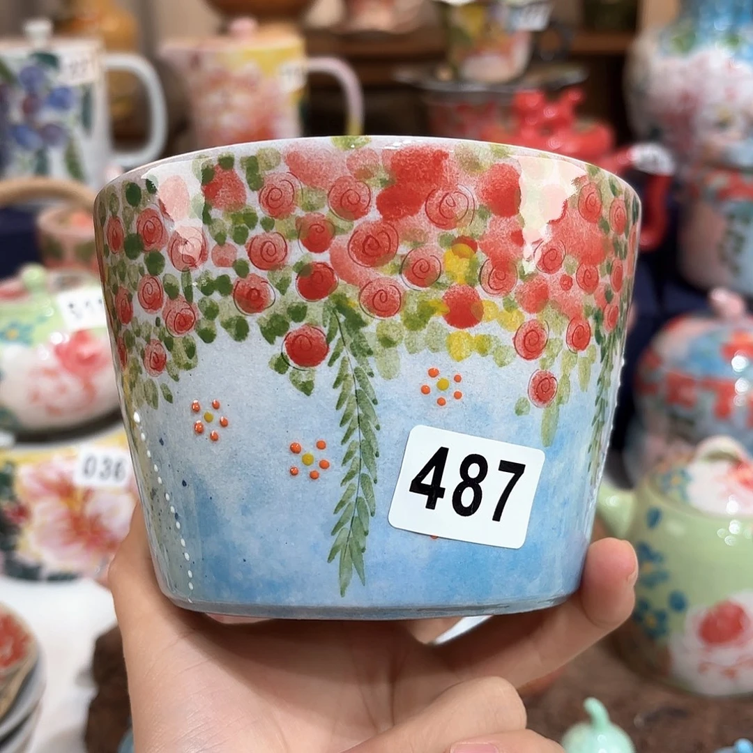 景德镇手绘高温釉下彩陶瓷茶具