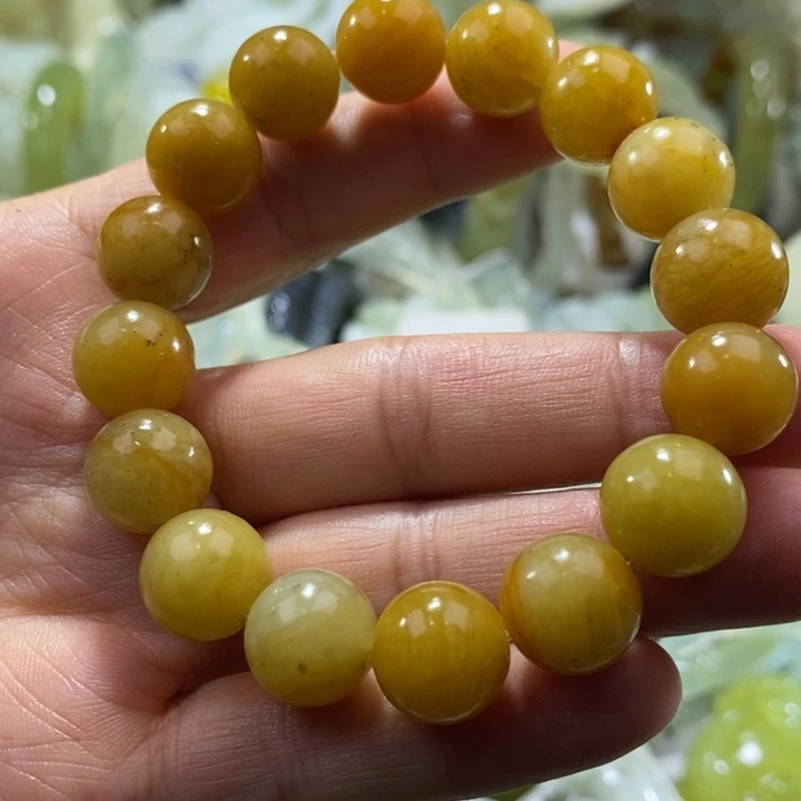 岫玉未镶嵌岫玉手链