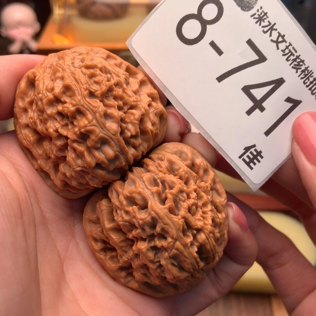 文玩核桃把件44粗筋南疆