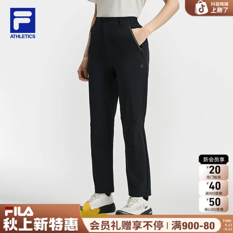 FILA斐乐女款长裤【运动舒适】夏季休闲通勤百搭梭织A11W527803F