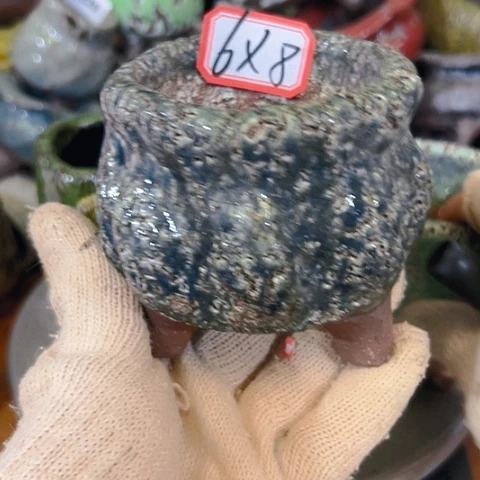粗陶花盆手工花盆制作就这样