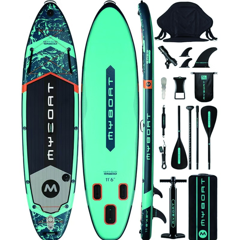 【史低】MYBOAT全能充气桨板滑水板SUP鱼竿支架路亚板冲浪座椅板